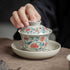 Chinese Retro Blue and White Ceramic Gaiwan-1