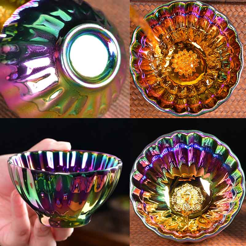 Colorful Gilding Tenmoku Jian Ware Ceramic Tea Cup-4