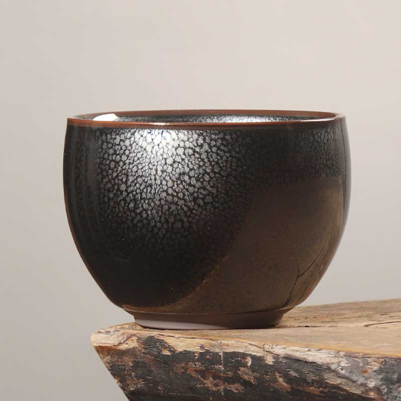 Tenmoku Master Jian Ware Ceramic Tea Cup-7