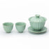 Chinese Lotus Flowering Shape Ceramic Gaiwan Tea Set Online - Ajiangoods