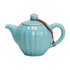 Ru Kiln Petal Shaped Ceramic Tea Pot with Strainer-1